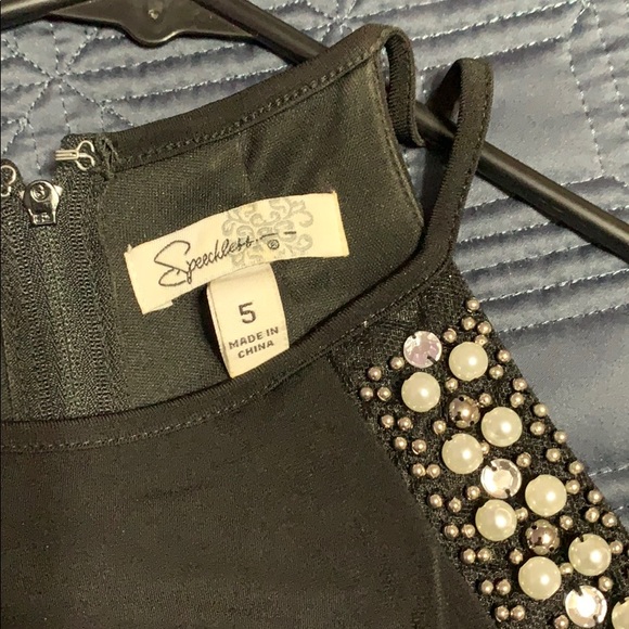 Black knee length formal dress - Picture 2 of 2